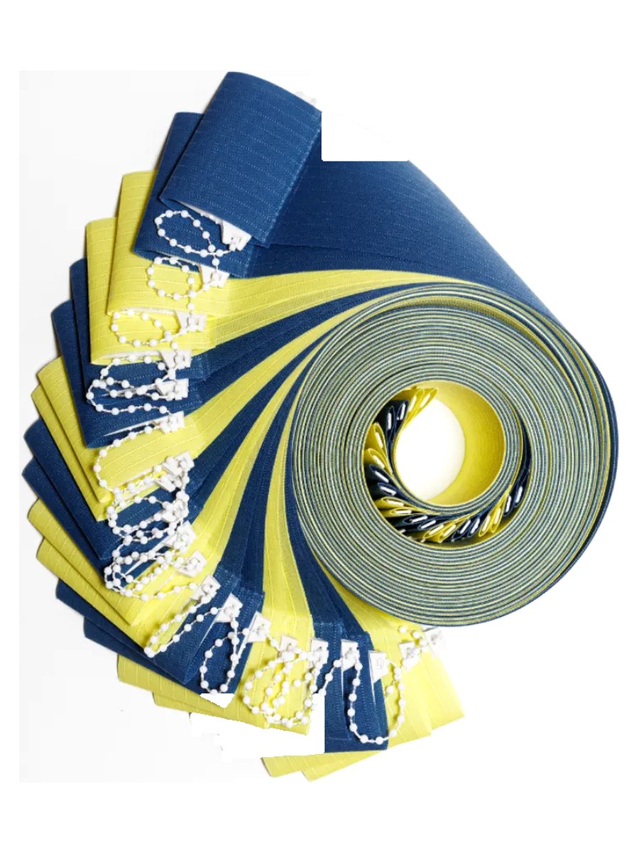 Ламели для вертикальных жалюзи 200 см 20 шт, ярко-голубой, синий